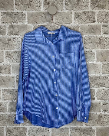 Cabana Living Fauna B 3583 ST Blue Stripe Hørskjorte 